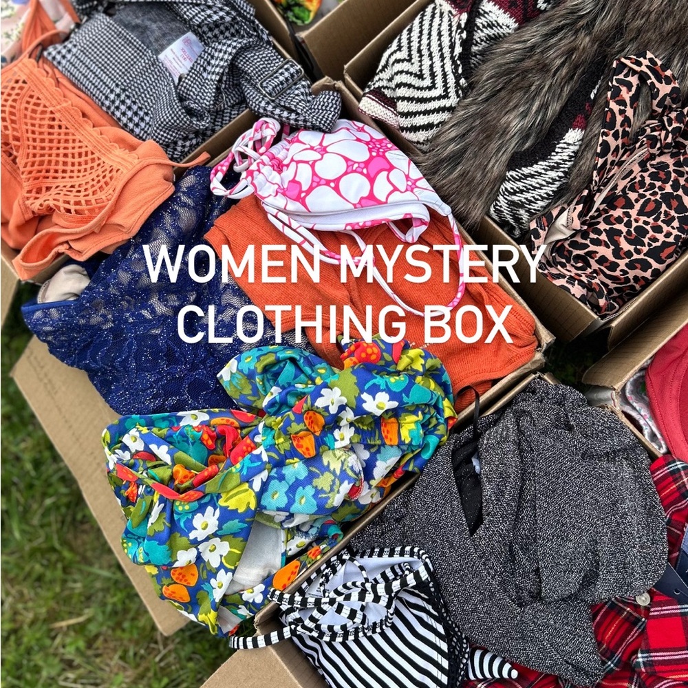 100 pcs women mystery return liquidation clothing box thrift boutique bundle